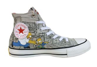 Кеды Converse The Simpsons Chuck Taylor высокие серые