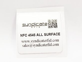 RFID метка NFC Syndicate MOM NFC4545, NTAG213, 45x45x0.8 мм.