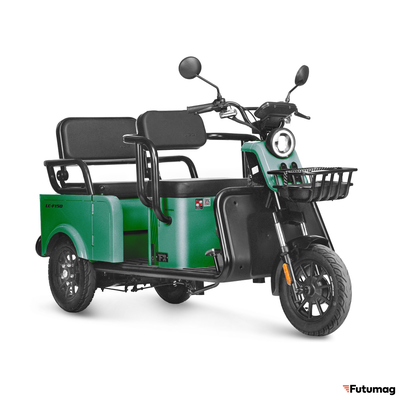 Электротрицикл Wanshida LC-F150 60V 1000Вт зеленый