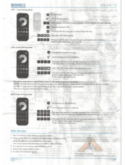 Сенсорный пульт RT6 4L-DIM-MONO (RF2,4GHz, 4 zone)