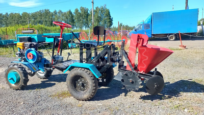 Адаптер ЗАДНИЙ с рулем АР-1 для МБ универсальный (4.00-10) (колея-600,70кг,Д-1200,В-1100,Ш-780) /Чеб