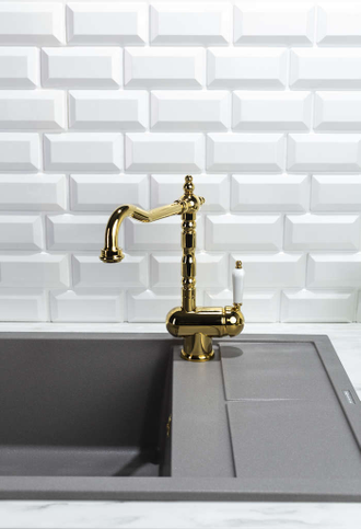 СМЕСИТЕЛЬ OMOIKIRI KYOTO AB (4994287) АНТИЧНАЯ ЛАТУНЬ