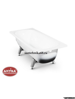 Стальная ванна Antika Антика 1.05 1.2 1.4 1.5 1.6 1.7 м с ножками в комплекте