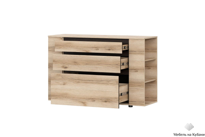 Берген комод Дуб делано/Венге