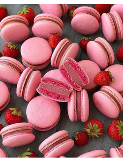 Миндальные пирожные (макаронс) в ассортименте