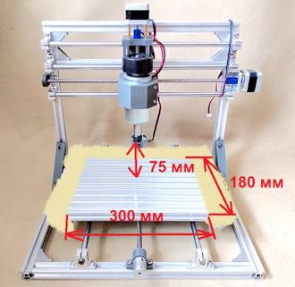 Фрезерный станок CNC 3018 PRO / 300 Вт с рабочим столом 30 х 18 см