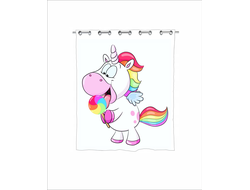 Штора в ванную Единорог №1