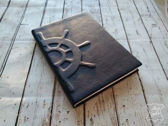 морской ежедневник, мужской ежедневник, ежедневник для моряка, подарок мужчине, кожаный ежедневник