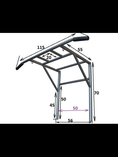 Турник-брусья рукоход W07 WORKOUT