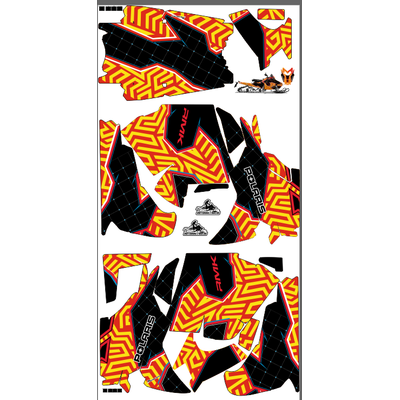 Наклейки на снегоход Polaris PRO RMK 2011-2015 №1818