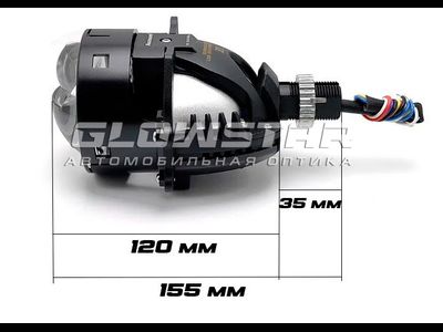 Билед модули Aozoom Z1 Black King Kong Laser 2025 Original 3.0 дюйма, 2 чипа, 5500K, 12V, 55W/75W, крепление 3R и гаечное (комплект, 2шт)