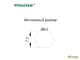 Монтажный разъем VELLEDQ FLQ-M8-M04(M8)-HB