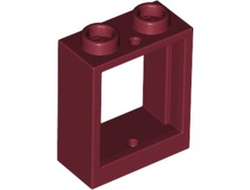 Window 1 x 2 x 2 Flat Front, Dark Red (60592 6369263 6382785)