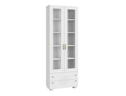 Гостиная МОНБЛАН - Шкаф комбинированный МБ-27К Белое дерево