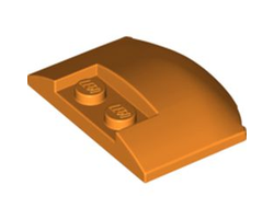 Wedge 3 x 4 x 2/3 Triple Curved, Orange (93604 / 6329289 / 6381801)