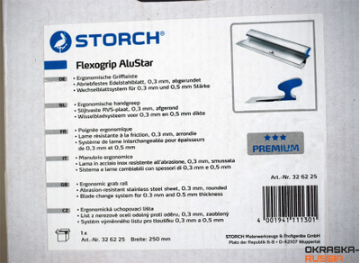 Storch Flexogrip Alustar шпатель со сменными лезвиями