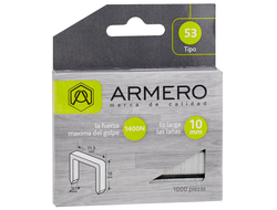ARMERO Скобы для степлера, тип 53, 10 мм, упаковка 1000 шт