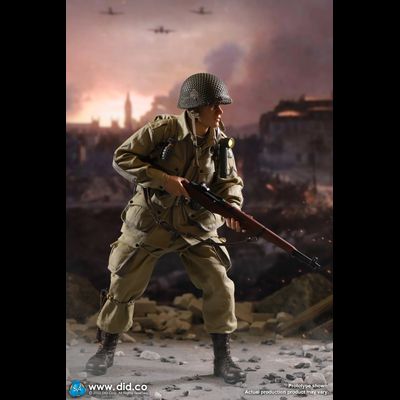 Рядовой Джеймс Райан (Мэтт Дэймон, "Спасти рядового Райана") - КОЛЛЕКЦИОННАЯ ФИГУРКА 1/6 WWII US 101st Airborne Division Ryan 2.0 (Deluxe Edition) (A80161S) - DID