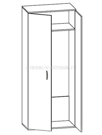 Шкаф 2-х дверный для одежды Гермес
