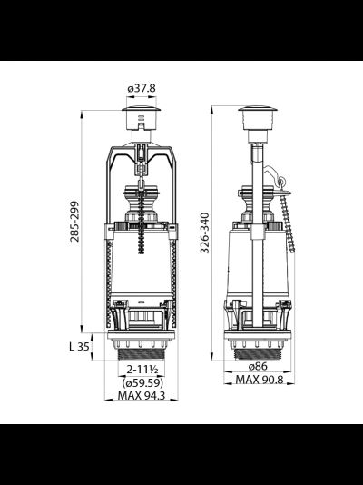 Одноуровневая арматура Iddis Идис с боковым подводом воды (тип А) F012400-0005