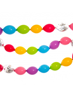 Мини гирлянда из радужных шаров