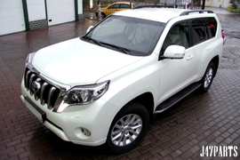 Toyota Land Cruiser Prado 150 покрытие передней части автомобиля антигравийной плёнкой Oraguard