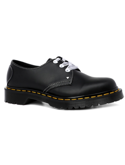 Ботинки Dr. Martens 1461 Hearts Smooth & Patent Lamper женские черные