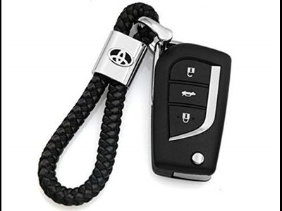 Брелок кожаный плетёный ремешок с логотипом FORD