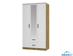 ШКАФ 3-х СТВОРЧАТЫЙ ЕВРО ШК-06 (крафт/белый), 1200*2216*614