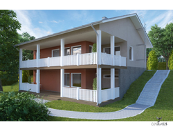 Комплект дома Lakka Aurinkokivi - 170 м²