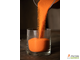 Готовая насыпная свеча оранжевая "Шар", ароматизированая "Ваниль"  120мм*103мм
