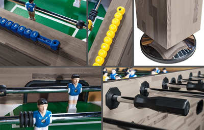 Настольный футбол (кикер) «Champion Pro» (140х74х86, сельский дуб)