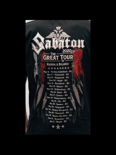 Футболка Sabaton - Great Tour 2020