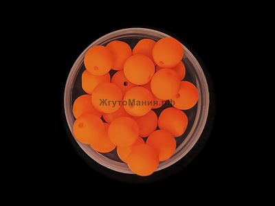 Жемчуг Preciosa - цвет 23085 (МАТОВЫЙ НЕОНОВЫЙ ОРАНЖЕВЫЙ)