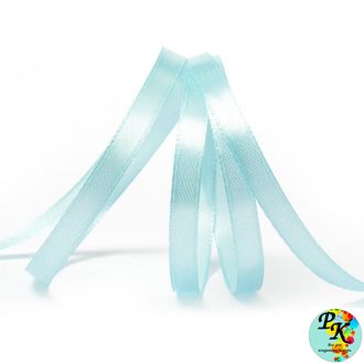 Лента атласная светло-голубая 0,5 см