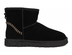 UGG Mens CLASSIC MINI DECO SUEDE BOOT Black