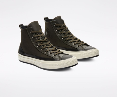 Купить Кеды Converse x Haven Chuck Taylor 70 Gore Tex зимние зеленые высокие 169903C