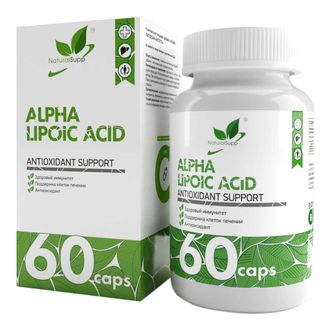 Альфа липоевая кислота (Alpha Lipoic Acid), 60 кап. (NaturalSupp)