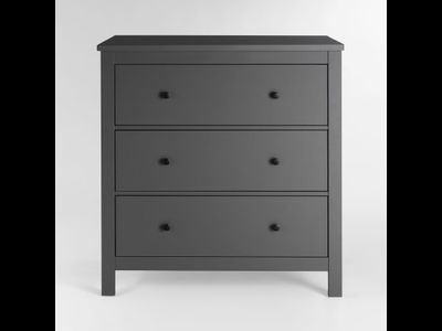 Сага Комод 3 ящика 920х1007х510 серый