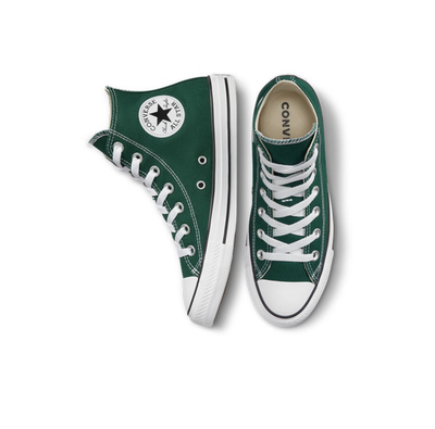 Dark green high top converse sales