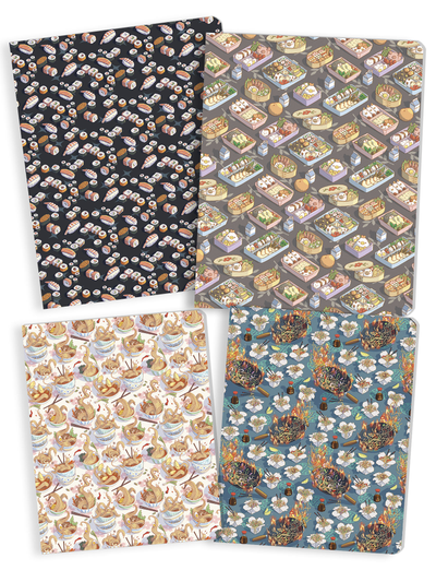 Тетради с СУШИ 4 дизайна - 48 листов