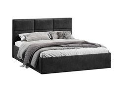 Спальня СТЕЛЛА - Кровать с подъемным механизмом Тип 1 Микровелюр Wellmart Graphite