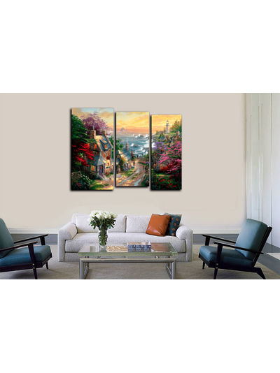 Модульная картина &quot;Старинный город&quot;