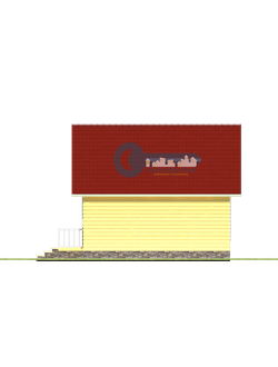 Д-19 ДАЧНЫЙ ДОМ ИЗ БРУСА:ГАБАРИТНЫЕ РАЗМЕРЫ: (6Х6М), ОБЩАЯ ПЛОЩАДЬ: 57М²