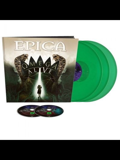 EPICA - Omega alive EARBOOK DELUXE LIGHT GREEN VINYL