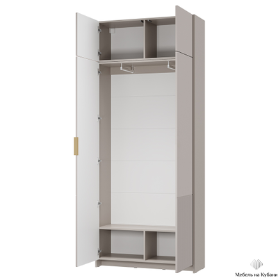 Пандора прихожая композиция 2 (кашемир/айриш MF-03/велюр муссон) 1532х2400х356