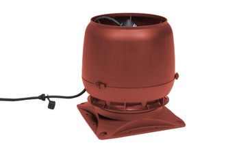 Вентилятор Vilpe E220S/160, 0-800 м3/час, с основанием 300х300 мм красный