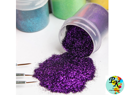Блестки декоративные  ТЕМНО-ФИОЛЕТОВЫЕ 10 ГР