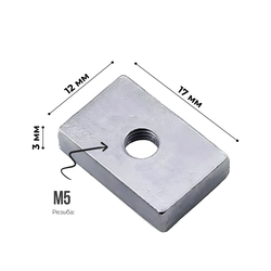 Сухарь пазовый прямоугольный М5