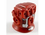 Hand Large Minifigure Right, Infinity Gauntlet with Silver Plates Pattern, Dark Red (66405pb01 / 6294041)